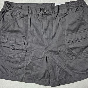 Mens St John's Bay Hiking Cargo Shorts | Dark Gray | Size 44W